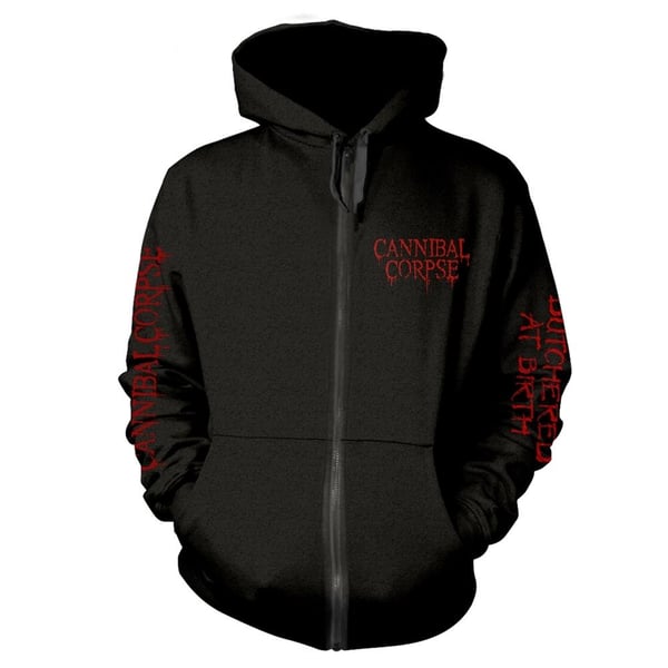Cannibal Corpse Unisex Adult Butchered At Birth Full Zip Hoodie