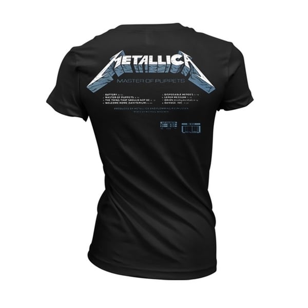 Metallica Dame/Dame Master Of Puppets Tracks T-shirt