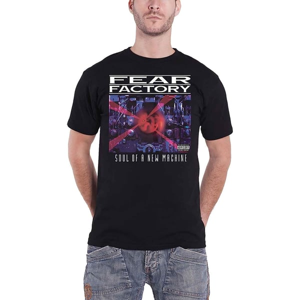 Fear Factory Unisex T-shirt til voksne med sjælen af en ny maskine