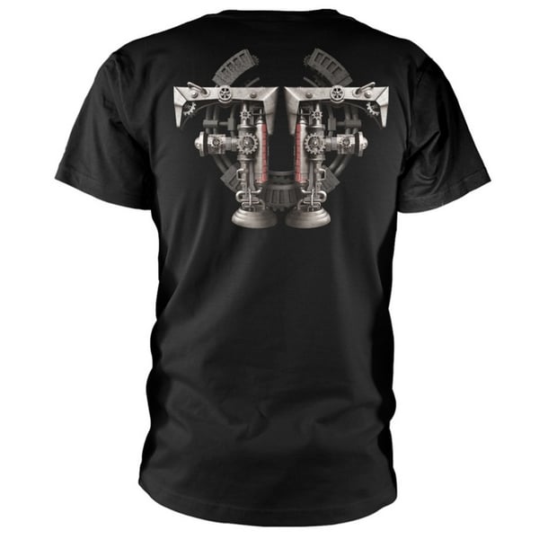 Fear Factory Unisex T-shirt med mekanisk skelet til voksne