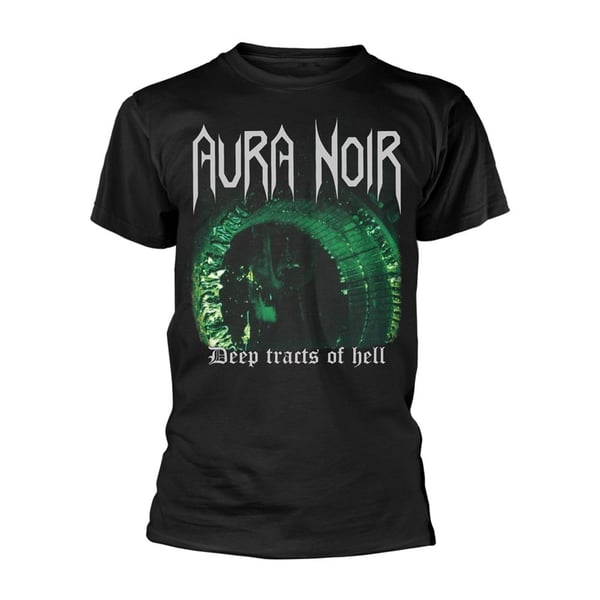 Aura Noir Unisex aikuisten Deep Tracts Of Hell T-paita