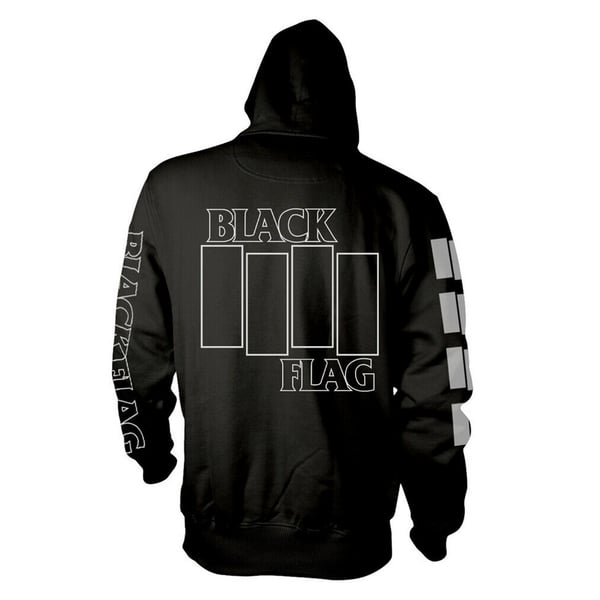 Black Flag Unisex Adult Logo Full Zip Hoodie
