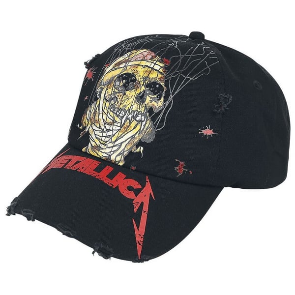 Metallica One Distressed Skull Baseball Cap