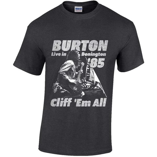 Metallica Unisex Adult Cliff Burton Retro T-Shirt