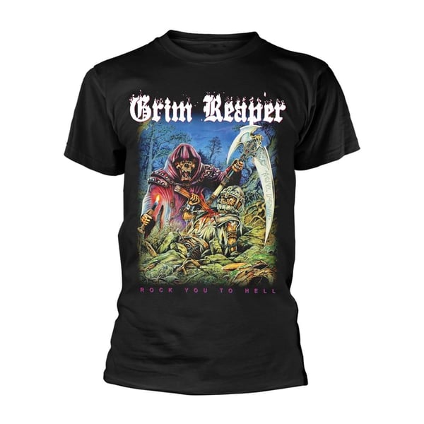 Grim Reaper Unisex Vuxen Rock You To Hell T-Shirt