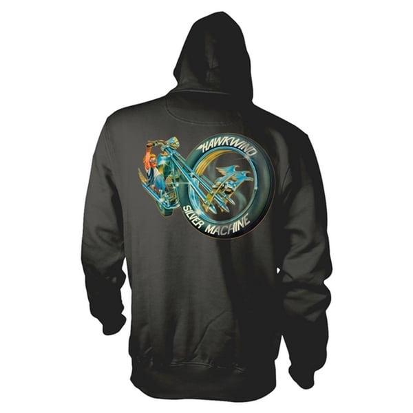 Hawkwind Unisex Adult Silver Machine Hoodie