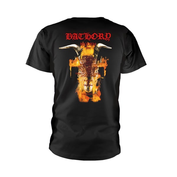Bathory Unisex Adult Requiem Back Print T-Shirt