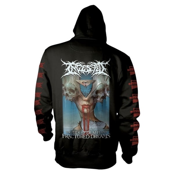 Ingested Unisex Adult The Tide Of Death And Fractured Dreams Hoodie