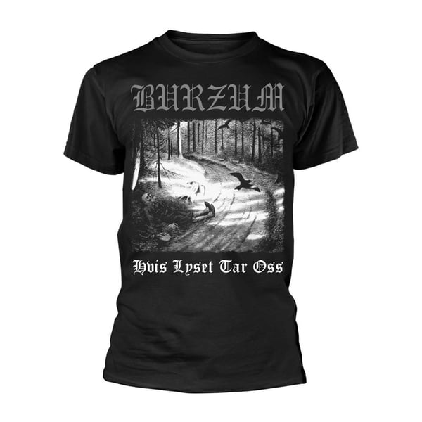 Burzum Unisex Aikuisten Hvis Lyset Tar Oss T-paita Burzum Unisex Aikuisten Hvis Lyset Tar Oss T-paita