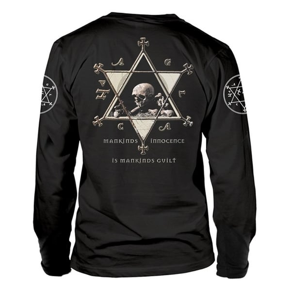 Dimmu Borgir Unisex Adult Puritanical Euphoric Misanthropia Skulls Long-Sleeved T-Shirt