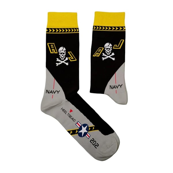 Heel Tread Unisex Adult Jolly Roger Socks