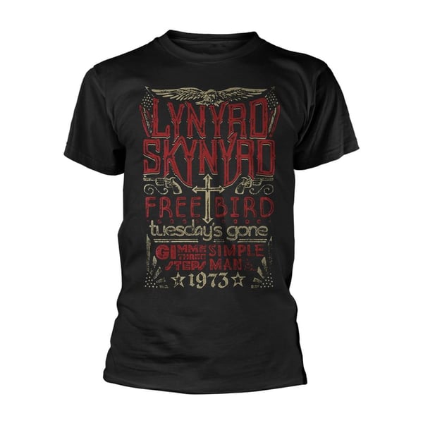Lynyrd Skynyrd Unisex Aikuisten Free Bird 1973 T-paita