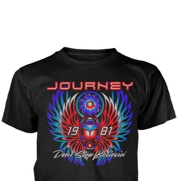 Journey Unisex Aikuisten Believin T-paita