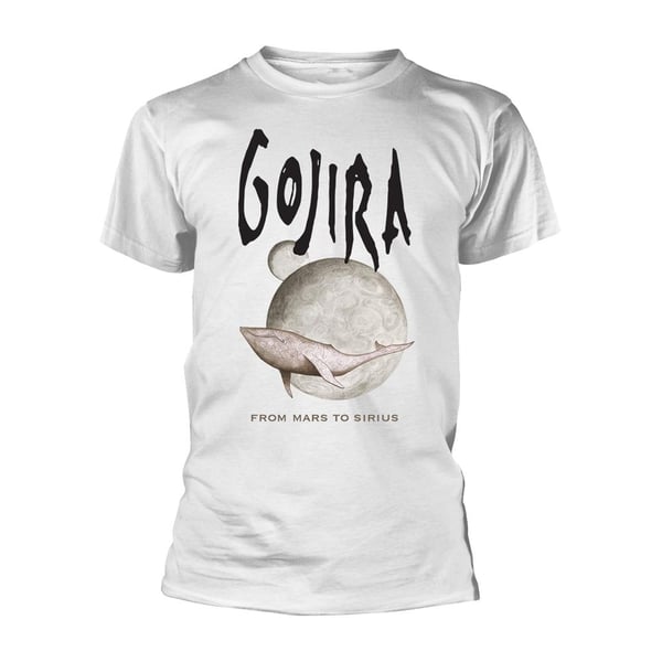 Gojira Unisex Aikuisten Whale From Mars Luomu T-paita