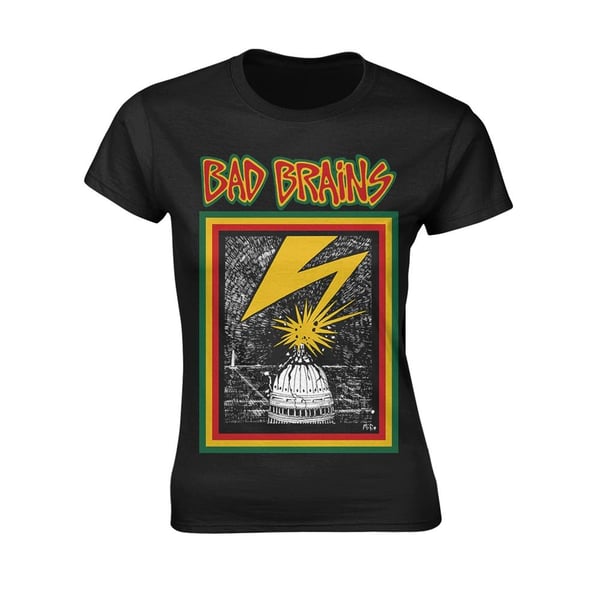 Bad Brains naisten/naisten albumin kansikuva T-paita Bad Brains naisten/naisten albumin kansikuva T-paita