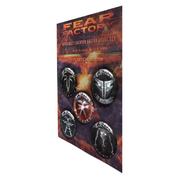 Fear Factory 2010-2021 Albums Badge (Pack of 5)