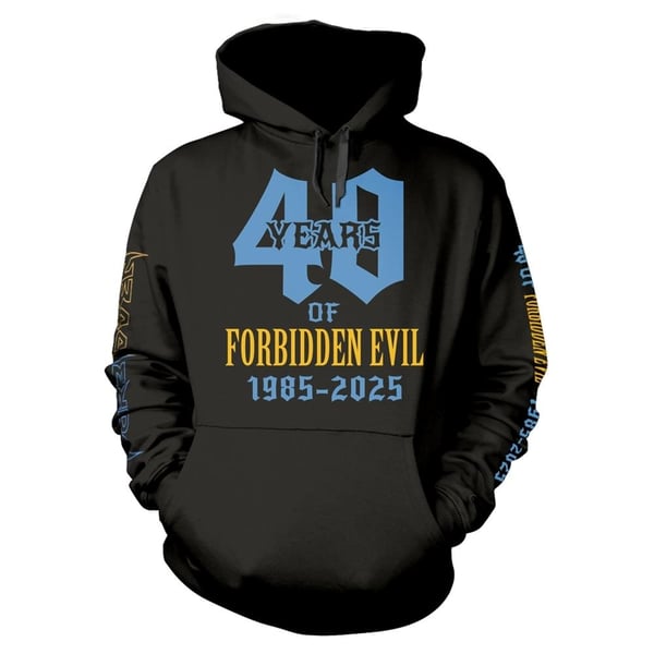 Forbidden Unisex Adult 40 Years Of Evil Hoodie