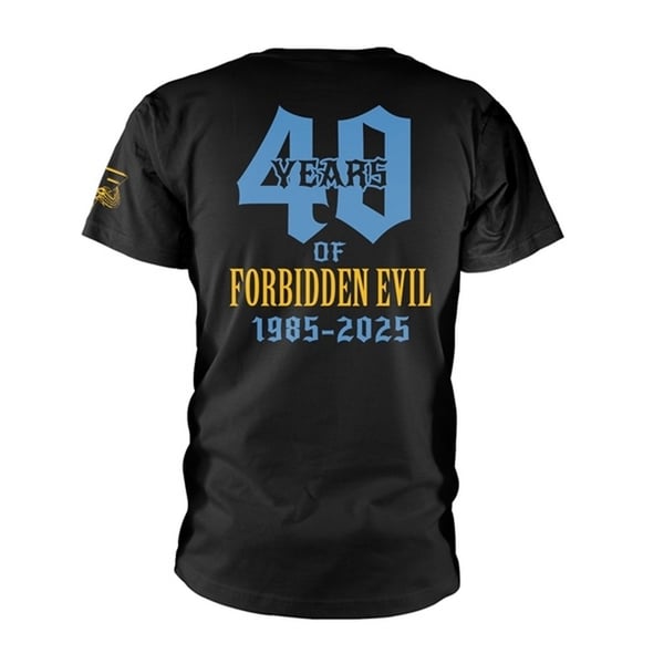 Forbidden Unisex Aikuisten 40 Years Of Evil T-paita
