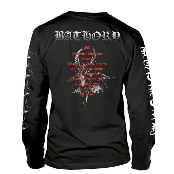 Bathory Unisex Adult Hammerheart Track List Top