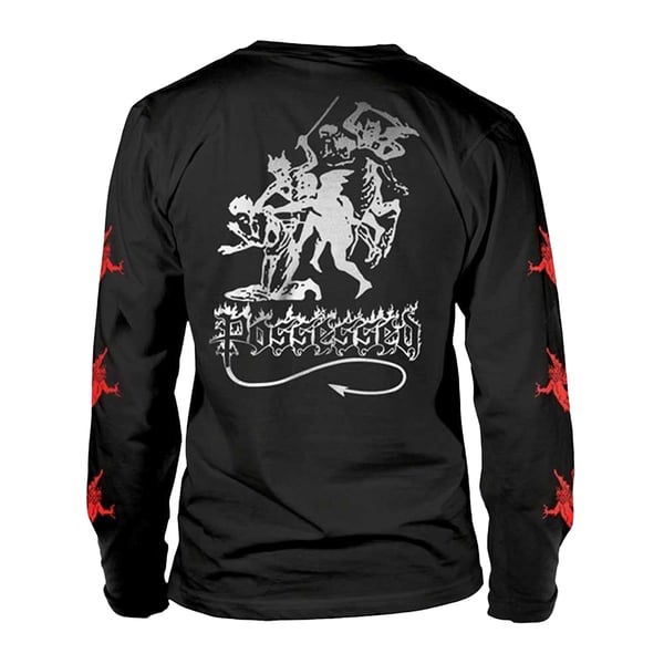 Possessed Unisex Adult Baphomet Back Print Long-Sleeved T-Shirt