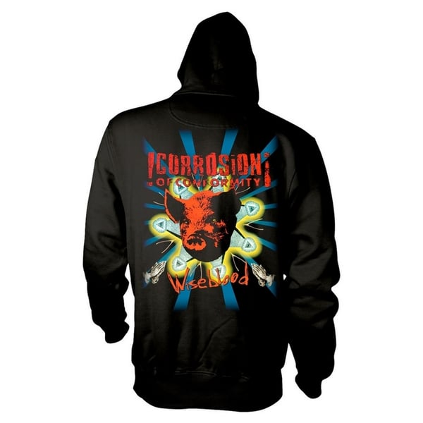 Corrosion Of Conformity Unisex Adult Wiseblood Back Print Hoodie