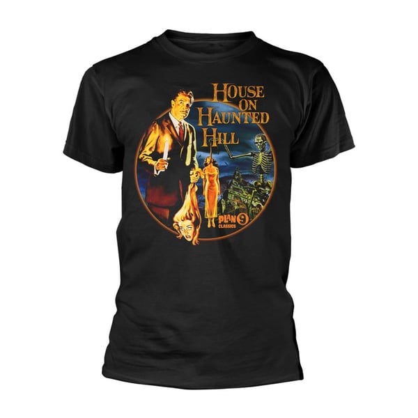 Plan 9 Unisex aikuisten House On The Haunted Hill T-paita