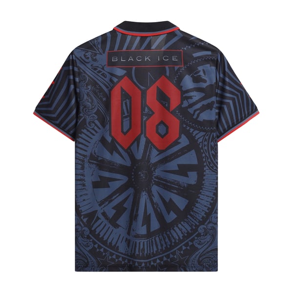 AC/DC Unisex Adult Black Ice Back Print Football Jersey