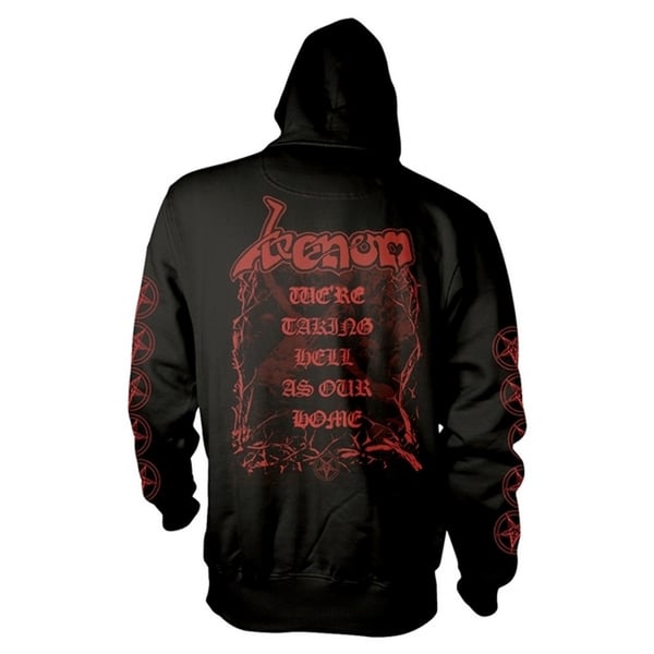 Venom Unisex Adult Welcome To Hell Back Print Hoodie