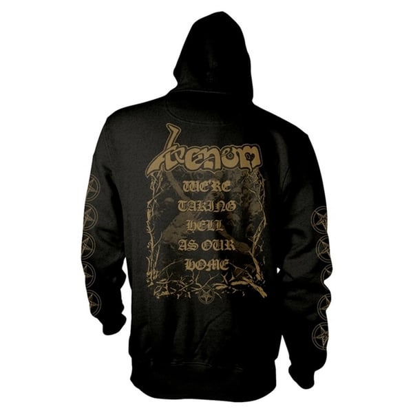 Venom Unisex Adult Welcome To Hell Back Print Full Zip Hoodie