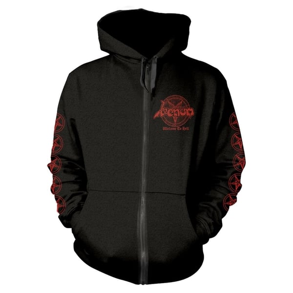 Venom Unisex Adult Welcome To Hell Back Print Full Zip Hoodie