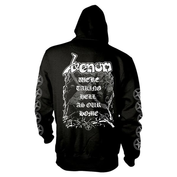 Venom Unisex Adult Welcome To Hell Back Print Full Zip Hoodie