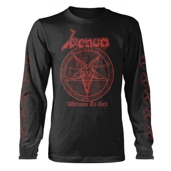 Venom Unisex Aikuisten Welcome To Hell Pitkähihainen T-paita