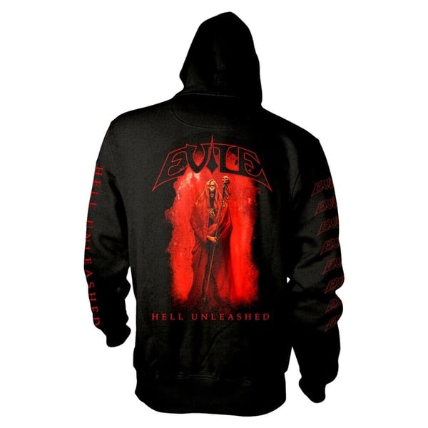 Evile Unisex voksen Hell Unleashed hættetrøje med fuld lynlås