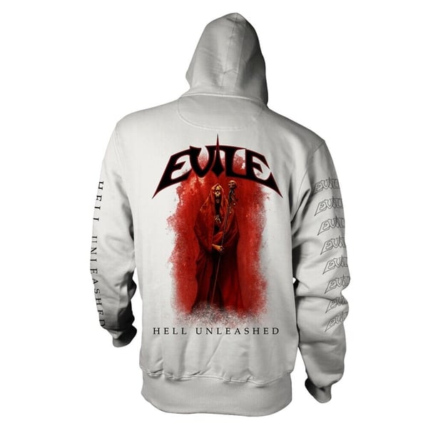 Evile Unisex voksen Hell Unleashed hættetrøje med fuld lynlås