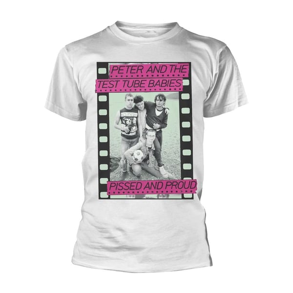 Peter & The Test Tube Babies Unisex Adult Pissed And Proud T-Shirt