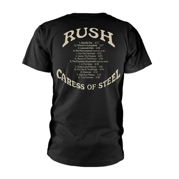 Rush Unisex T-shirt til voksne med en kærtegn af stål