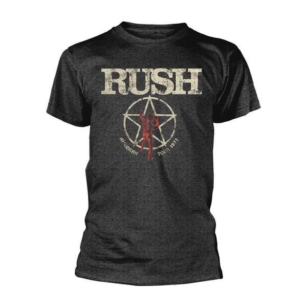 Rush Unisex T-shirt til voksne American Tour 1977