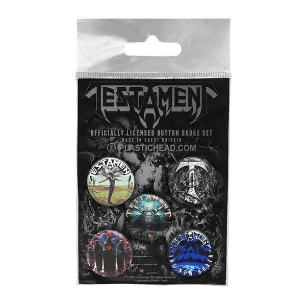 Testament Sæt med badge (pakke med 5) Testament Sæt med badge (pakke med 5)