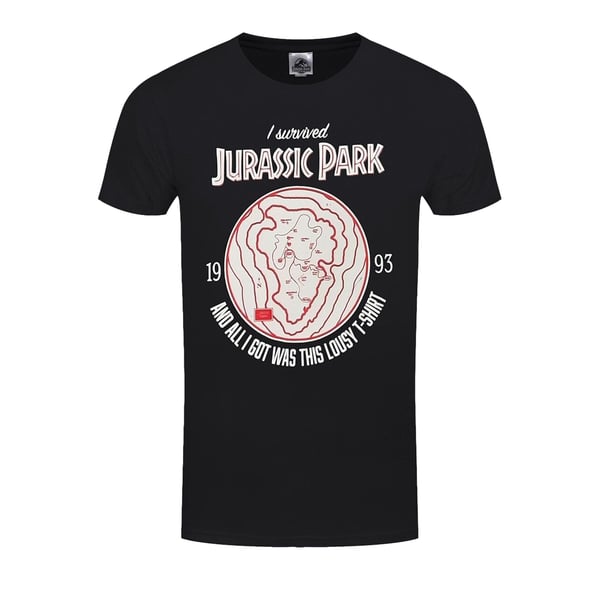 Jurassic Park Unisex T-shirt til voksne Jeg overlevede