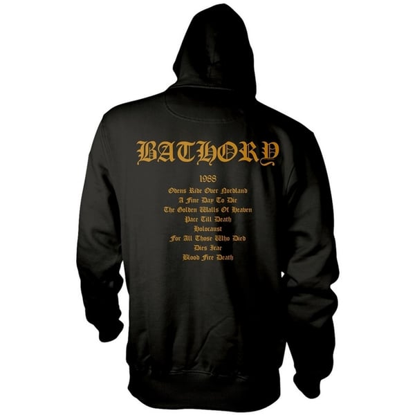 Bathory Unisex Hoodie til voksne med blod ild død