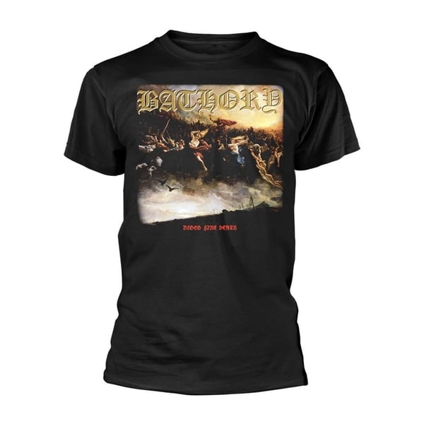 Bathory Unisex Adult Blood Fire Death Back Print T-Shirt