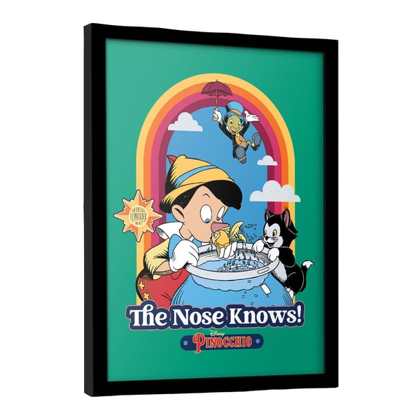 Disney Storybook Time The Nose Knows Pinocchio Framed Poster