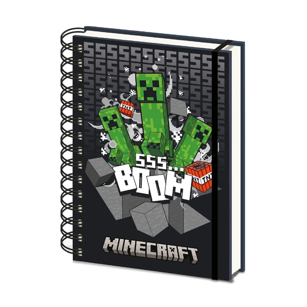 Minecraft 3D & Lentikulär A5 Spiralbunden Anteckningsbok