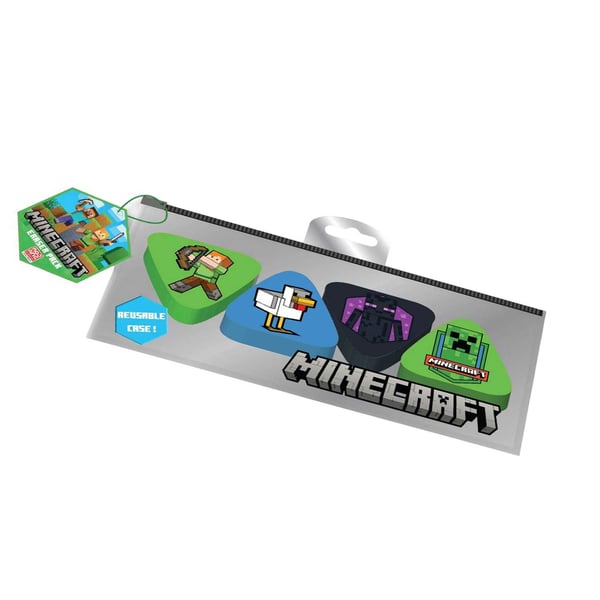 Minecraft Icon Erasers Set (Pack of 4)