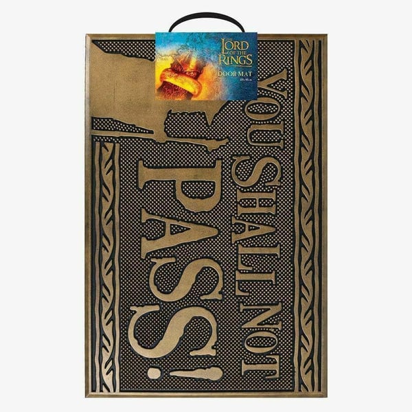 The Lord Of The Rings You Shall Not Pass Rubber Door Mat