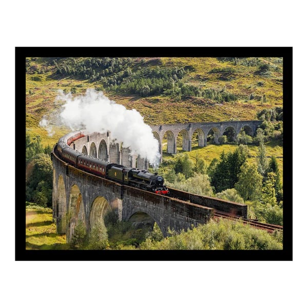 Glenfinnan Viaduct Train Framed Poster