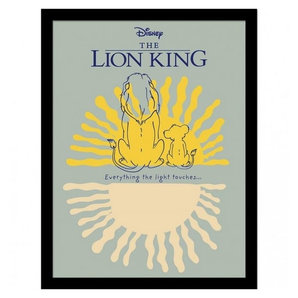 The Lion King Everything The Light Touches Mufasa Framed Poster