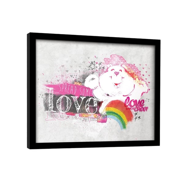 Care Bears levittävät rakkautta kehystetty juliste
