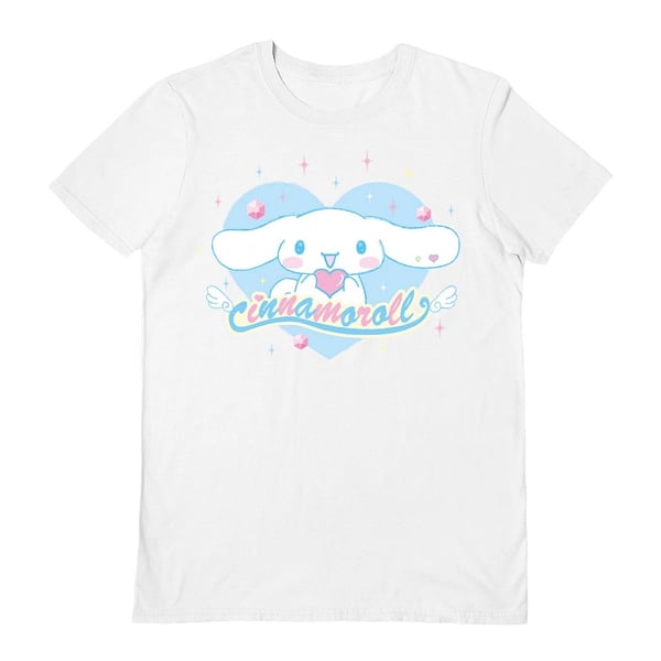 Sanrio Unisex Adult Cinnamorol Heart T-Shirt