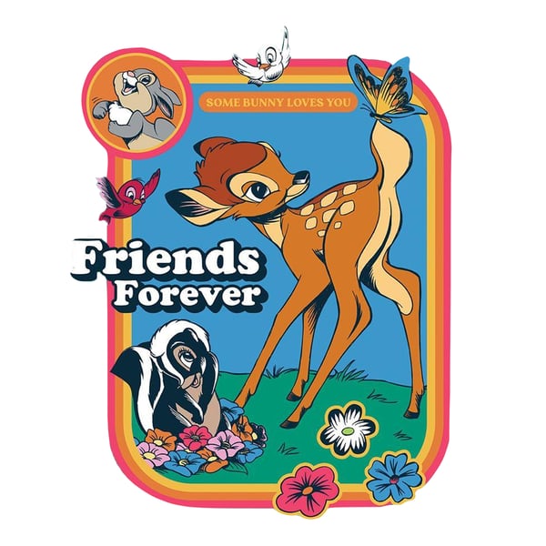 Disney Storybook Time Friends Forever Bambi Paper Print